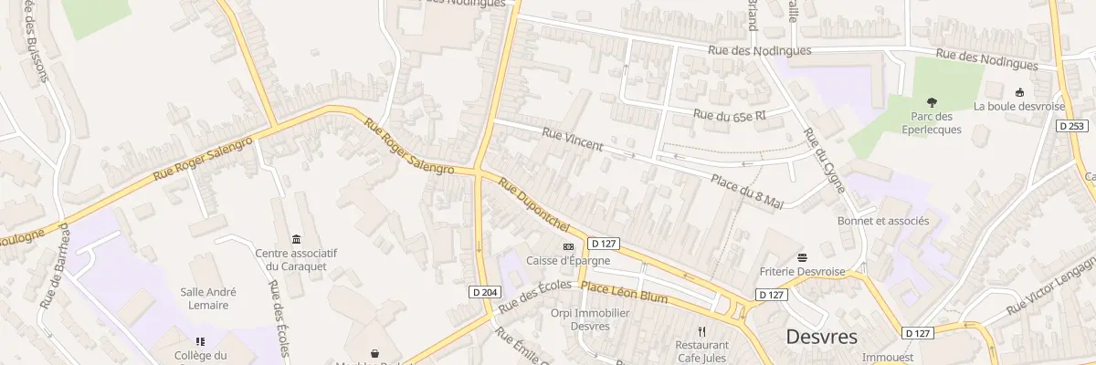 Plan du 18 Rue Dupontchel à Desvres