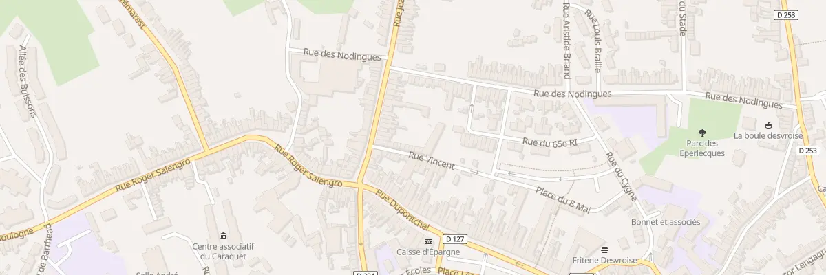 Plan du 14 Rue Jean Jaurès à Desvres