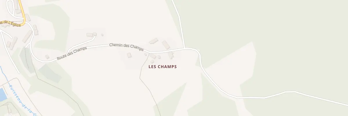 Plan du 5102 Aux Champs à Lacelle