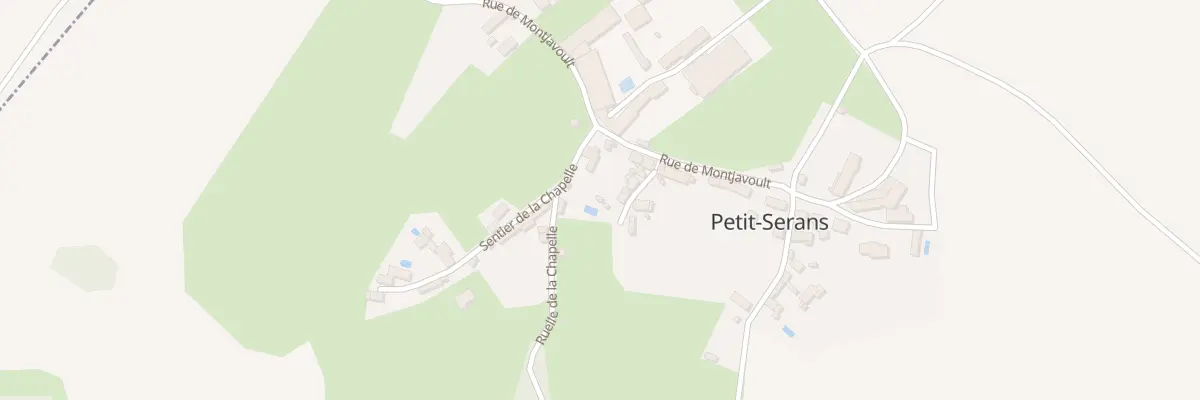 Plan du 1 Sen de la Chapelle à Serans