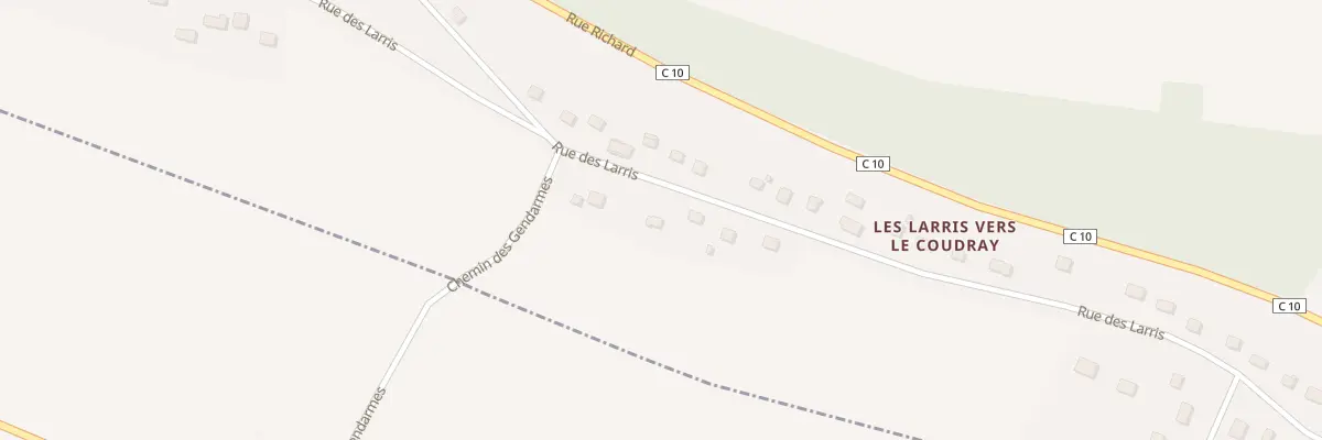 Plan du 157 Les Larris Vers le Coudray à Cuigy-en-Bray