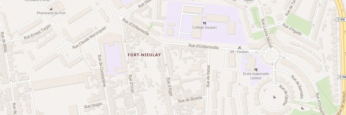Plan du 70 Rue d’Alger à Calais