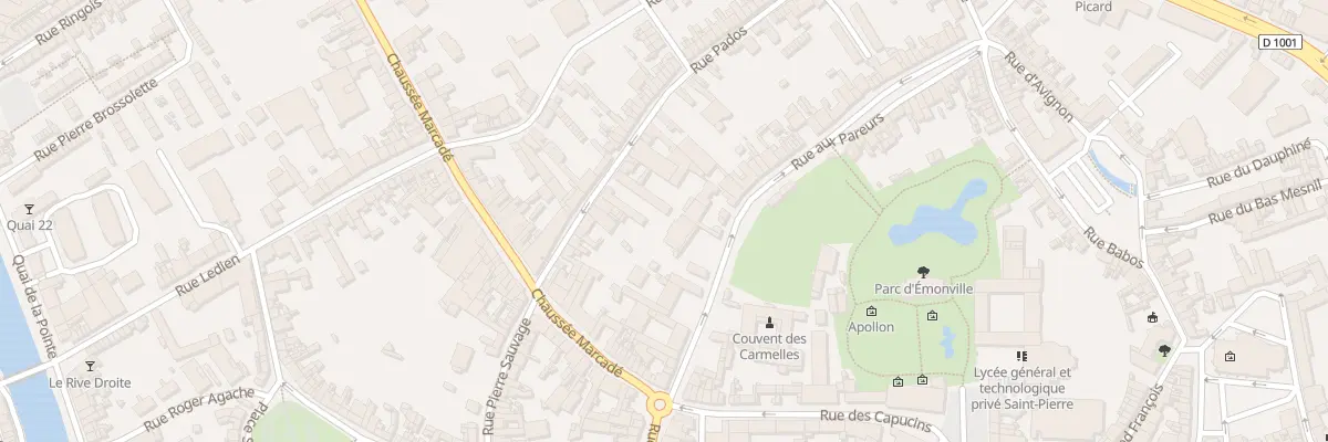 Plan du 15 Rue aux Pareurs à Abbeville
