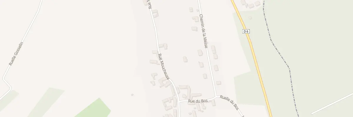 Plan du 597 Rue Moucheuse à Delincourt