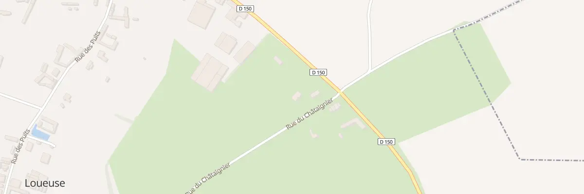 Plan du 4 Rue du Chataignier à Loueuse
