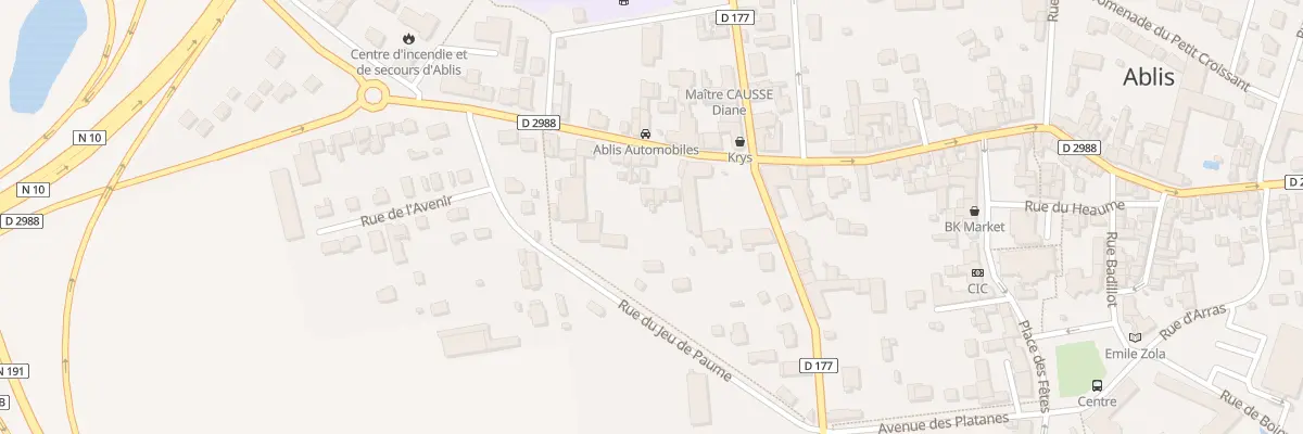 Plan du 34B Rue Pierre Trouvé à Ablis