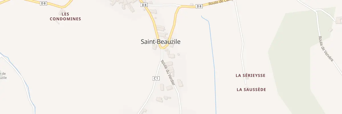 Plan du 1440 Rte du Verdier à Saint-Beauzile