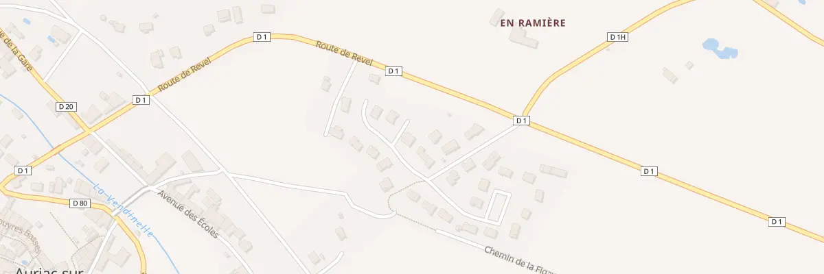 Plan du 24 Rue Lotissement Las Fourques à Auriac-sur-Vendinelle