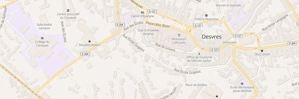 Plan du 31 Rue du Louvre à Desvres