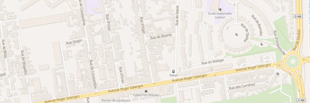 Plan du 28 Rue d’Alger à Calais