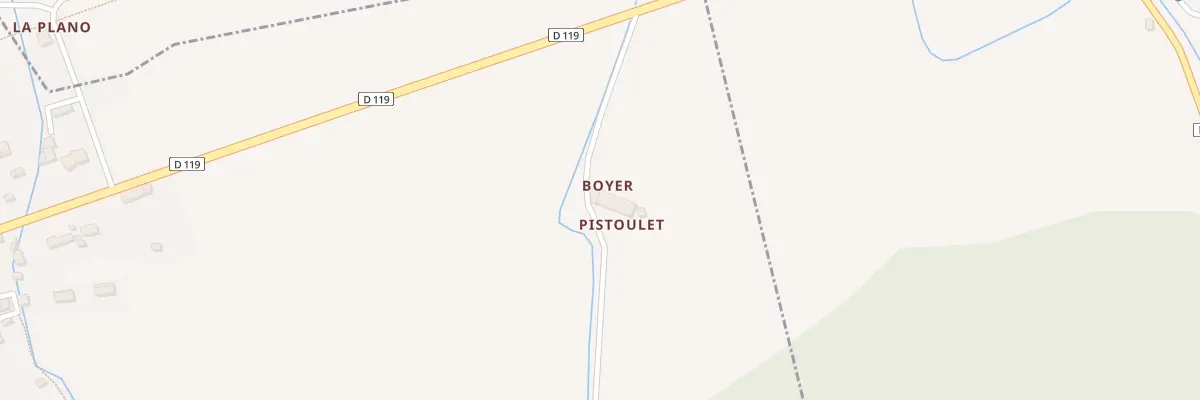 Plan du 33 Pistoulet à Coutens