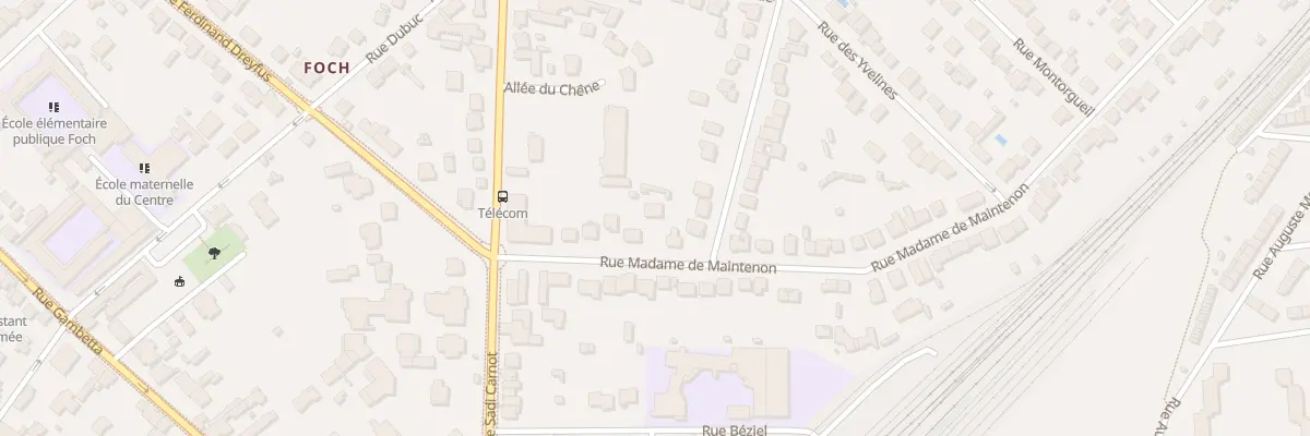 Plan du 13 Rue Madame de Maintenon à Rambouillet