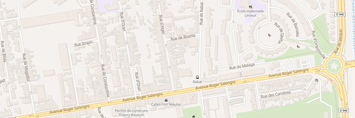 Plan du 24 Rue d’Alger à Calais