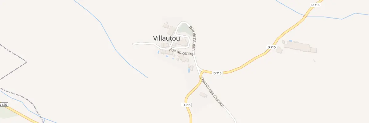 Plan du 2 Le Village à Villautou