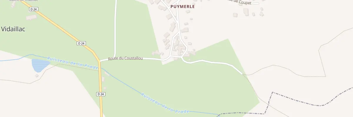 Plan du 5630 Puymerle à Vidaillac