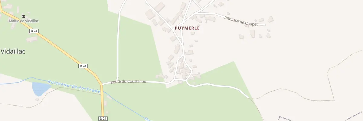 Plan du 5011 Puymerle à Vidaillac