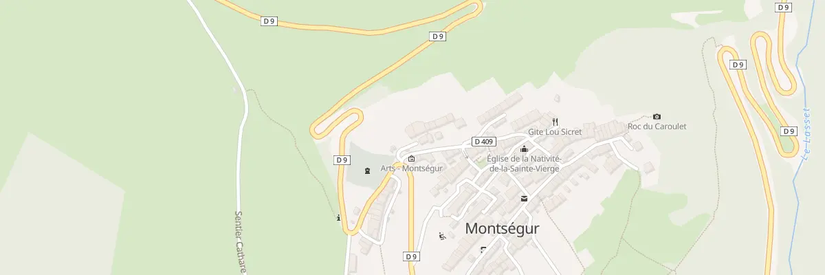 Plan du 12 Rue du Village à Montségur
