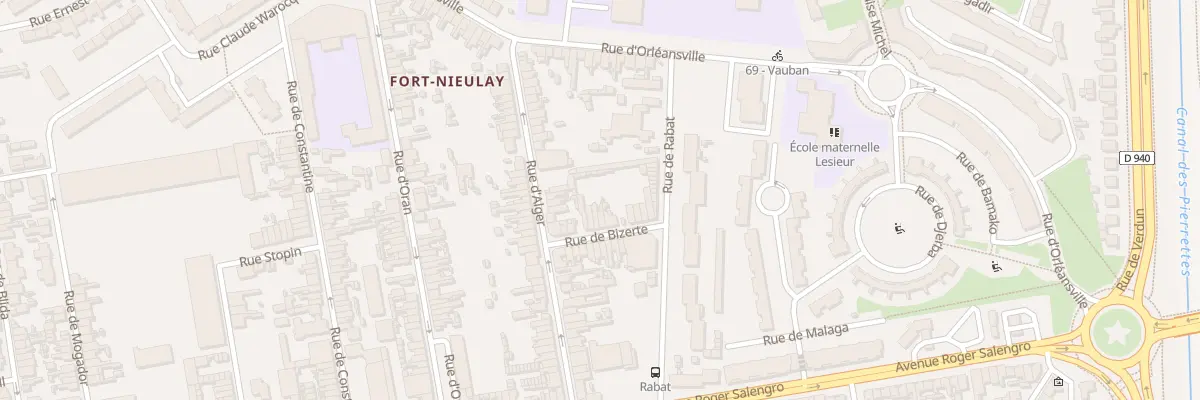 Plan du 11 Rue de Bizerte à Calais