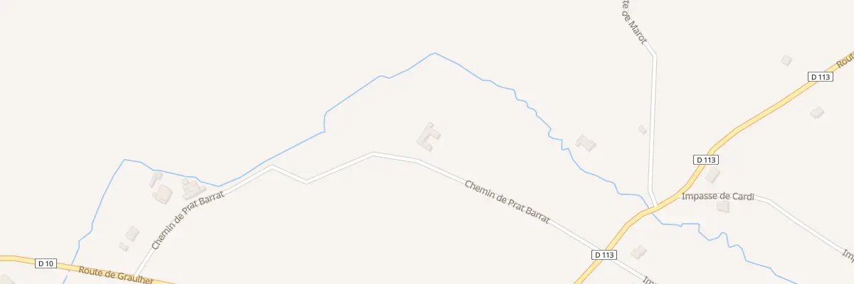 Plan du 429 Che de Prat Barrat à Montans