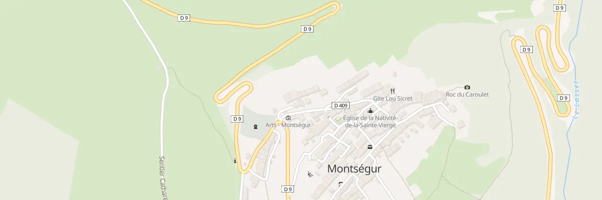 Plan du 14 Rue du Village à Montségur