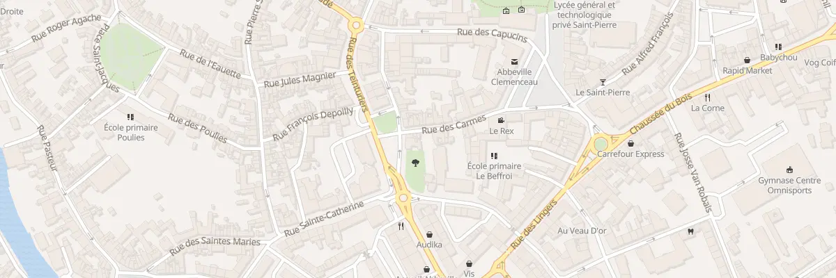 Plan du 25 Rue des Carmes à Abbeville