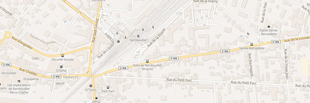 Plan du 5 Rue de la Louvière à Rambouillet