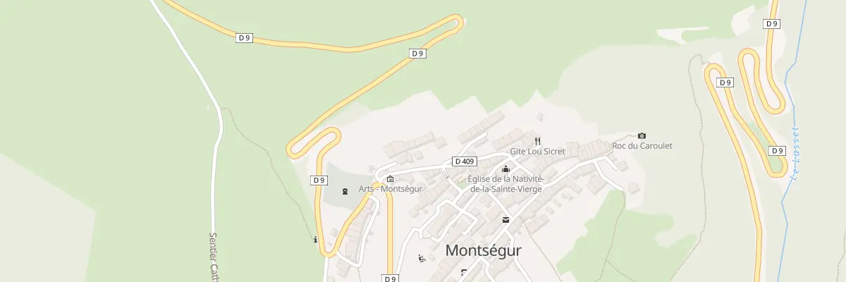 Plan du 16 Rue du Village à Montségur