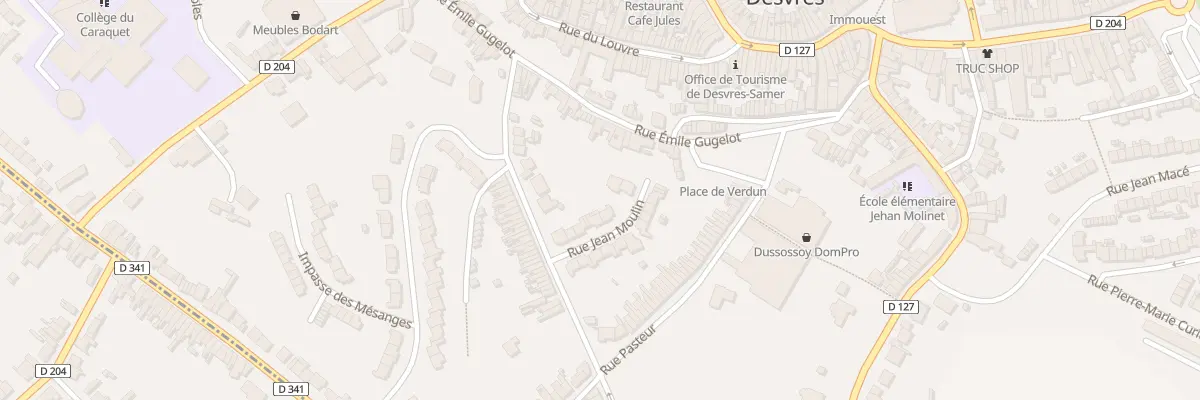 Plan du 9 Rue Jean Moulin à Desvres