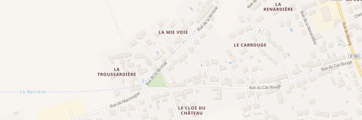 Plan du 551 Rue de la Mi-voie à Gidy