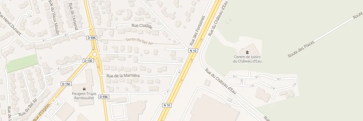 Plan du 58 Rue des Fontaines à Rambouillet
