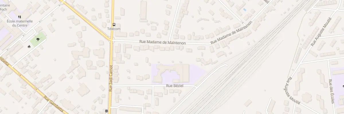 Plan du 20 Rue Madame de Maintenon à Rambouillet