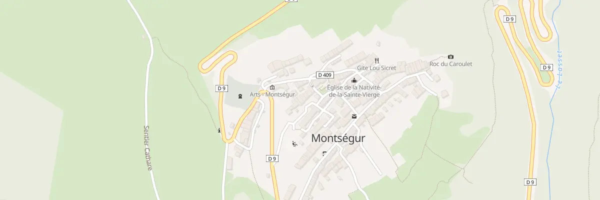 Plan du 28 Rue du Village à Montségur