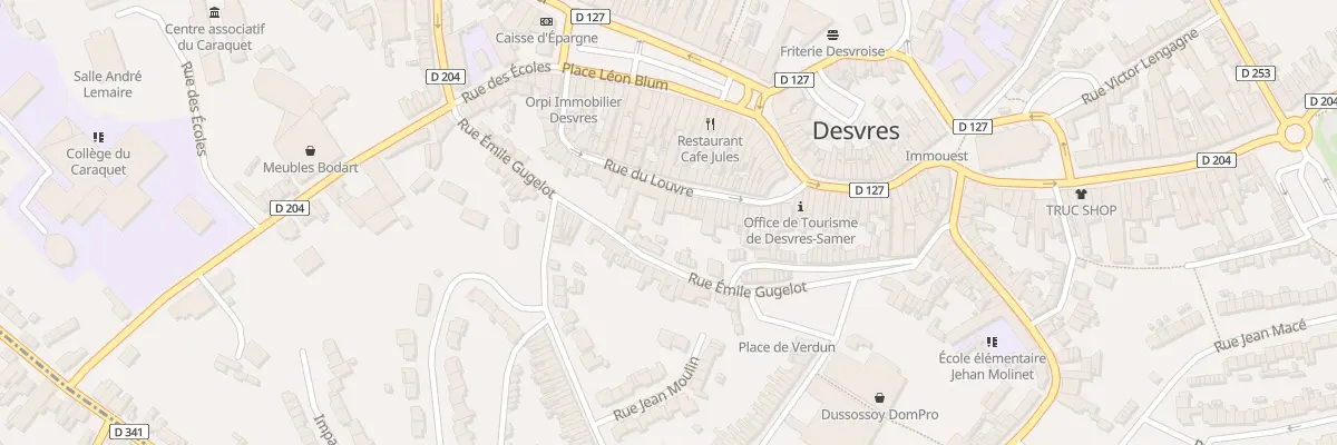 Plan du 27 Rue du Louvre à Desvres