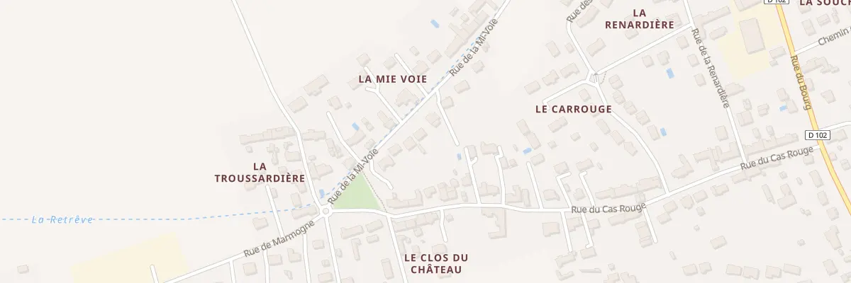 Plan du 531 Rue de la Mi-voie à Gidy