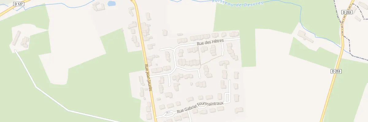 Plan du 5 Rue des Peupliers à Desvres