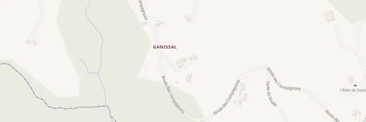 Plan du 5687A Ganissal à Beaulieu-sur-Dordogne