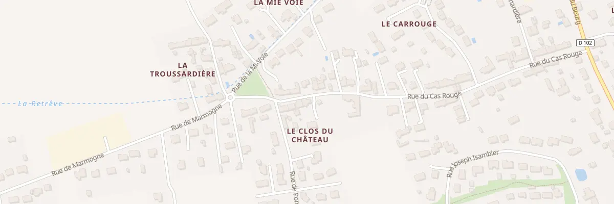 Plan du 433 Rue du Cas Rouge à Gidy