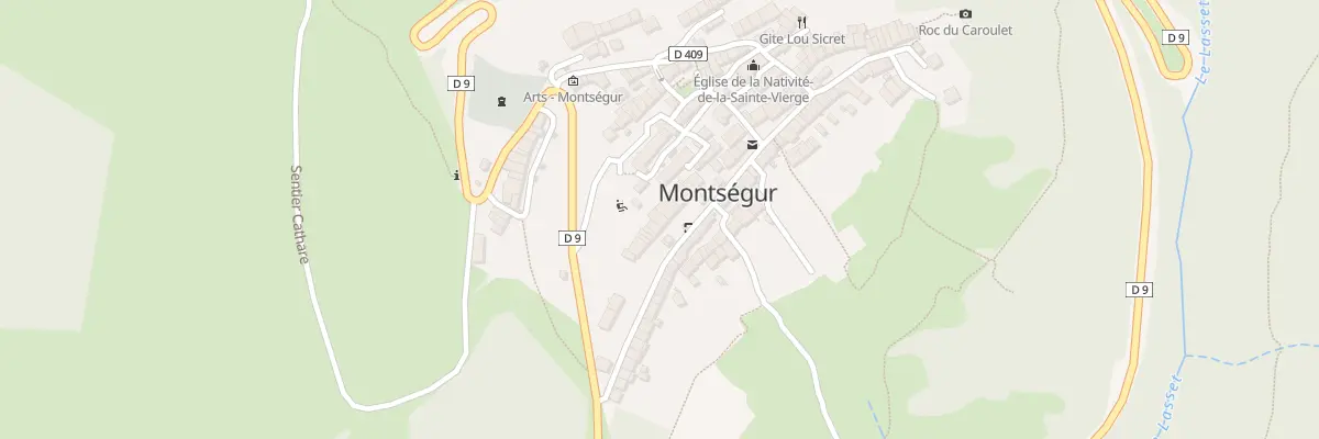 Plan du 135 Rue du Village à Montségur