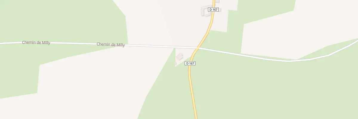 Plan du 2 Che de Milly à Senantes