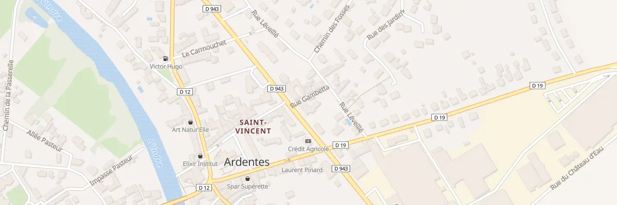 Plan du 2 Rue Gambetta à Ardentes