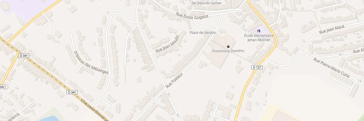 Plan du 50 Rue Pasteur à Desvres