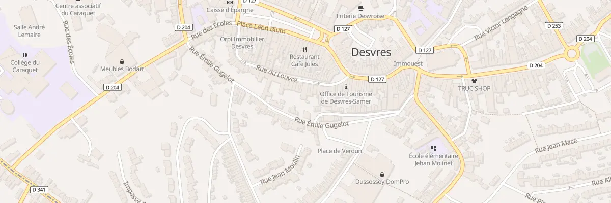 Plan du 19 Rue du Louvre à Desvres