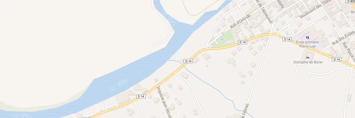 Plan du 5203 Pont de Lauque à Bretenoux