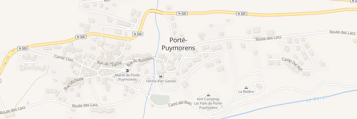 Plan du 52 Le Village à Porté-Puymorens