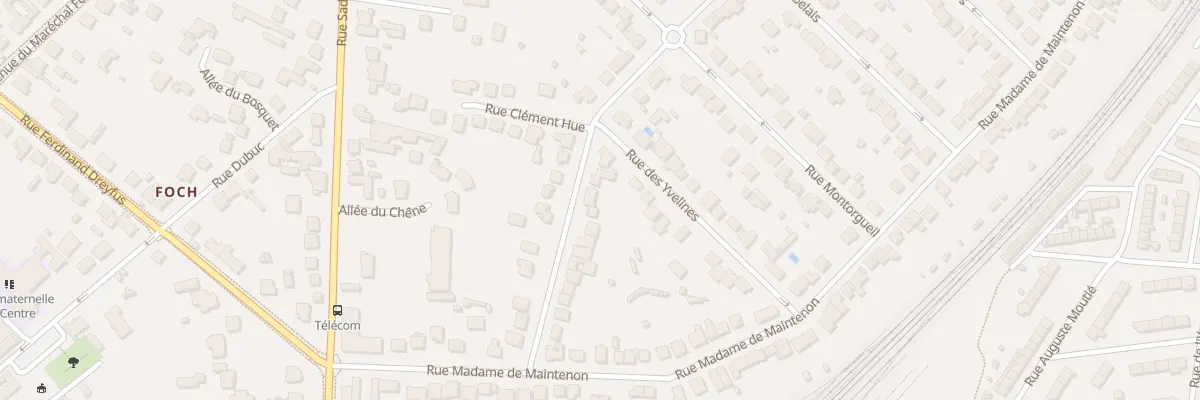 Plan du 22 Rue de la Duchesse d’Uzès à Rambouillet