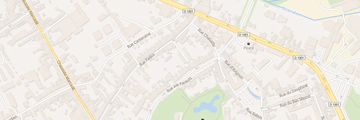 Plan du 61 Rue aux Pareurs à Abbeville