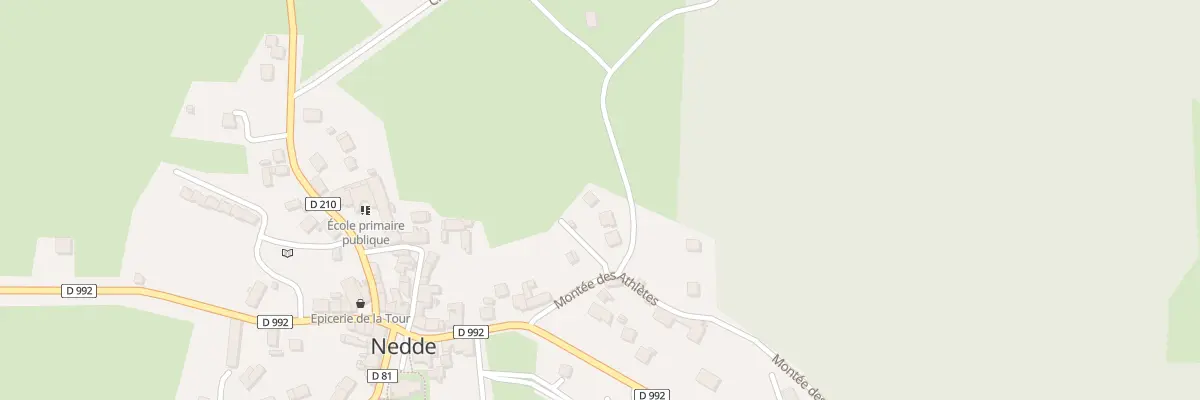 Plan du 93 Mte des Athlètes à Nedde