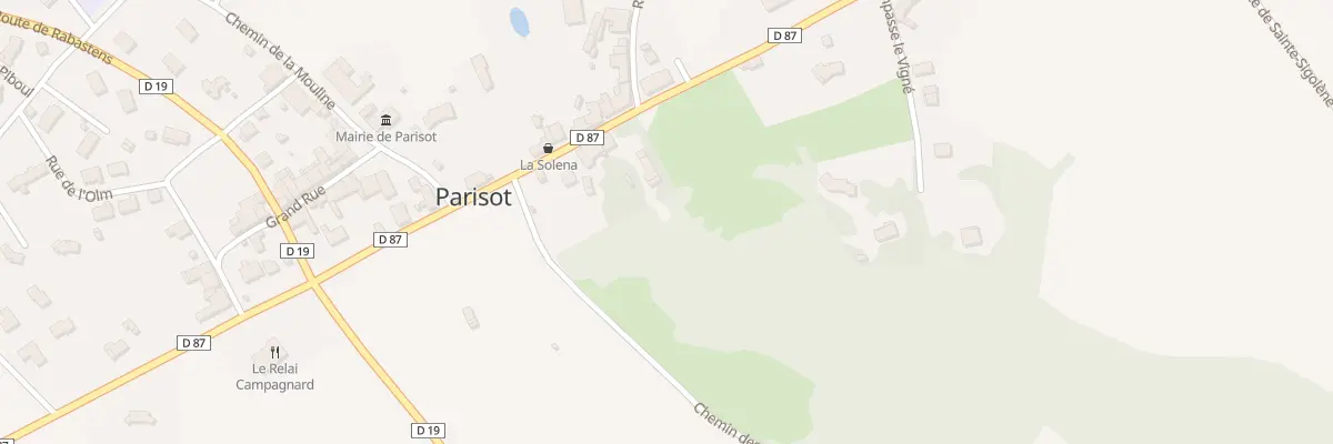 Plan du 5 Rte du Pastel à Parisot