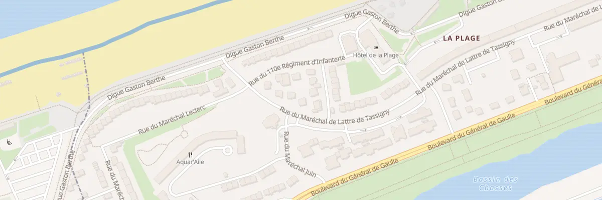Plan du 800 Rue Mal de Lattre de Tassigny à Calais