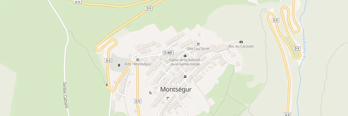 Plan du 94 Rue du Village à Montségur